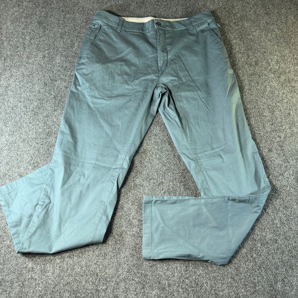 Birddogs Men 34x32 Blue Gray Khaki Chino Pants Stretch Cotton Nylon Spandex